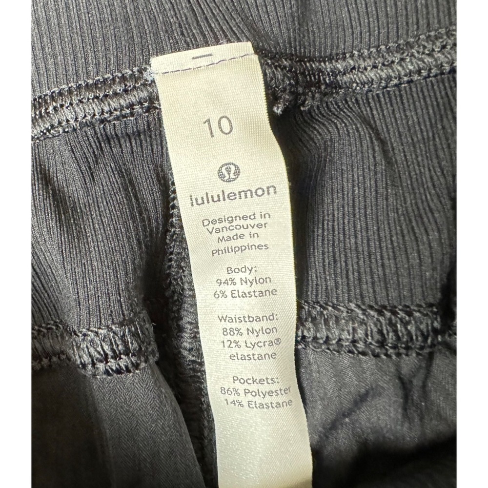Lululemon Black Athletic Jogger Pants Womens Size 10 Drawstring Lightweight - Picture 5 of 7